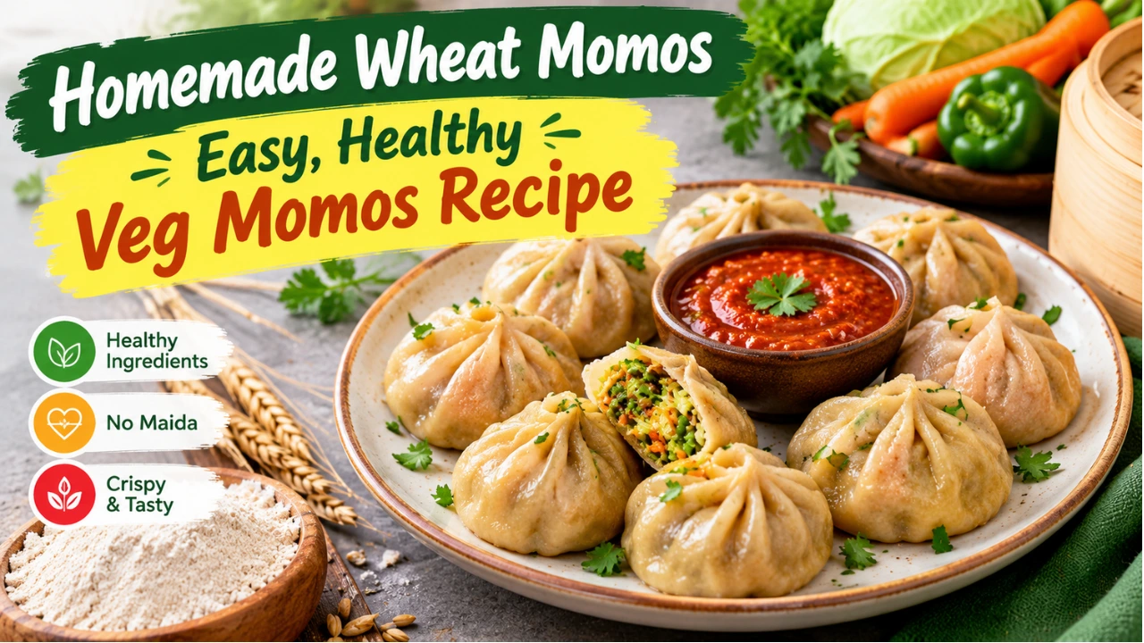Homemade Wheat Momos